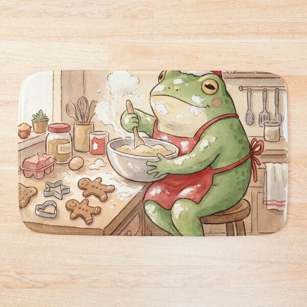 Item preview, Cozy Holiday Baking Frog Chaos designed and sold by StickyGuys.