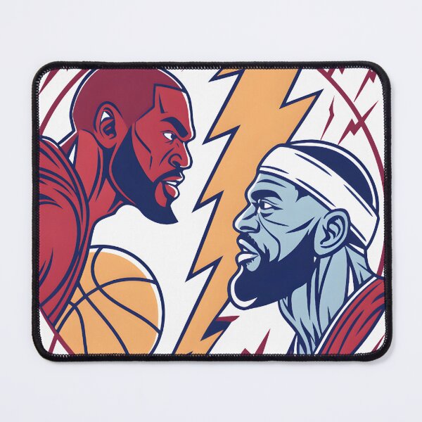 Item preview, Epic Basketball Rivalry Face-Off Illustration designed and sold by Trendmingles.