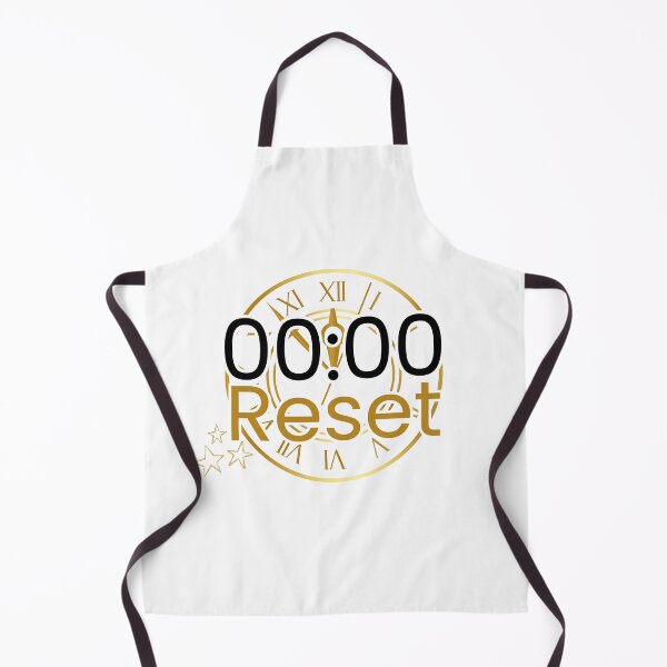 Artikelvorschau, 00:00 – Reset | Minimalistisches Silvester-Design entworfen und verkauft von JedoCreative.