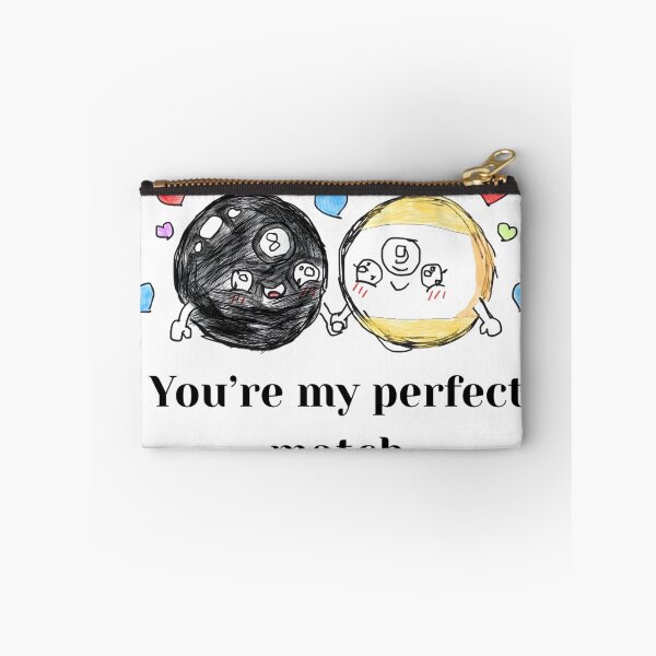 Item preview, You're My Perfect Match - Cute Billiards Couple 8 Ball 9 Ball designed and sold by Majnon8bp.