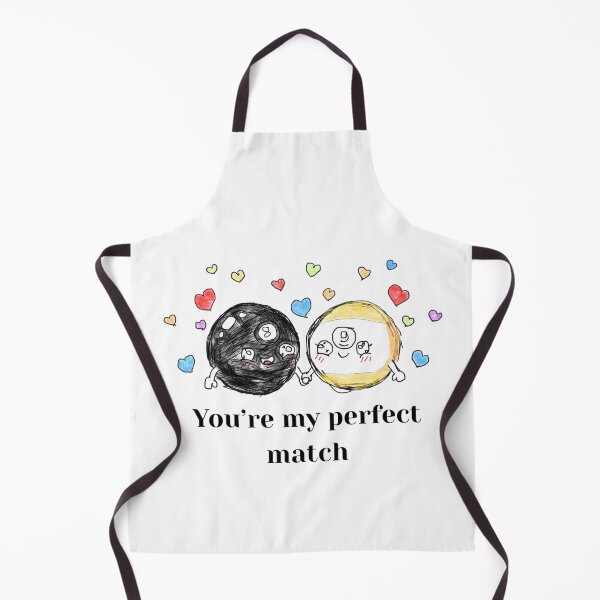 Item preview, You're My Perfect Match - Cute Billiards Couple 8 Ball 9 Ball designed and sold by Majnon8bp.