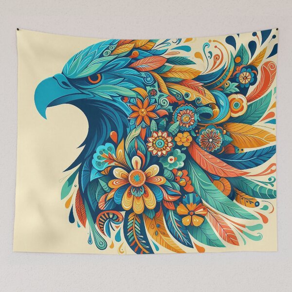 Item preview, Eagle and the Bloom of Thai Flowers  designed and sold by Vanich-Panich.