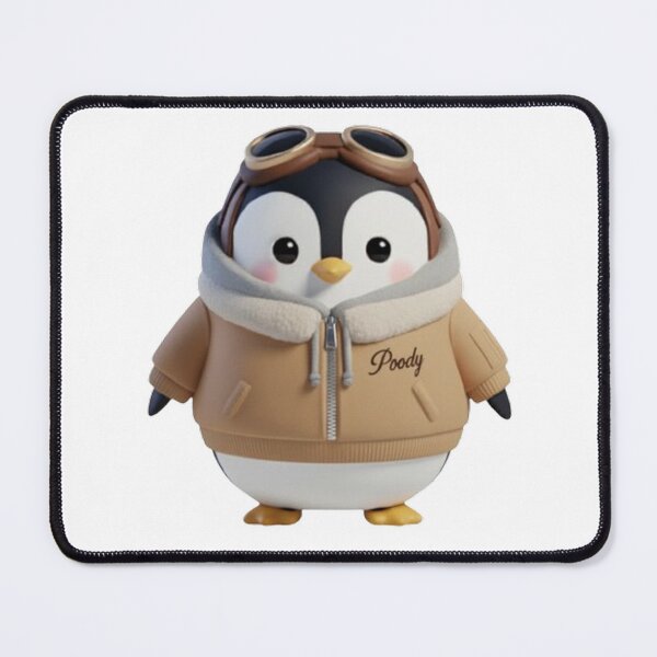 Item preview, Avi Poody – Beige | Cute Aviator Penguin Character designed and sold by HNstory.