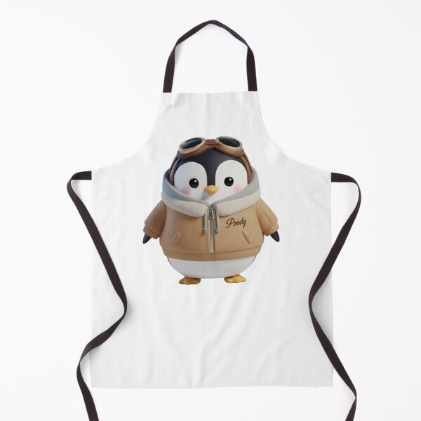 Item preview, Avi Poody – Beige | Cute Aviator Penguin Character designed and sold by HNstory.
