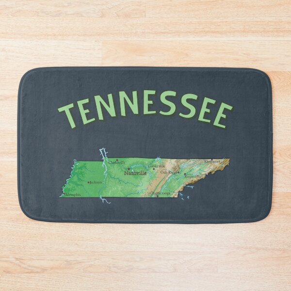 Item preview, Tennessee Home, State Map & City Names Vintage Tee designed and sold by mashmosh.