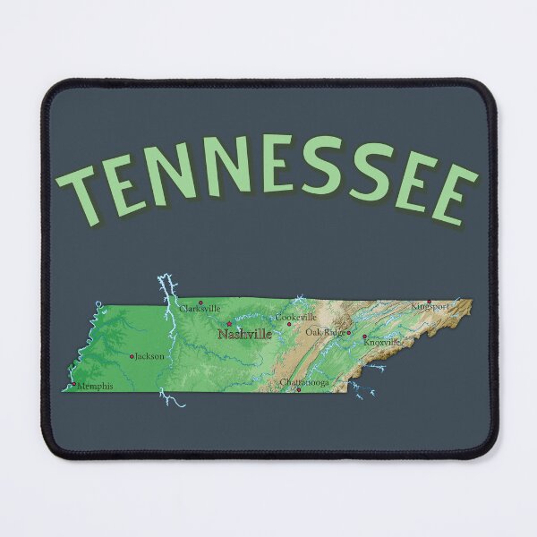 Item preview, Tennessee Home, State Map & City Names Vintage Tee designed and sold by mashmosh.