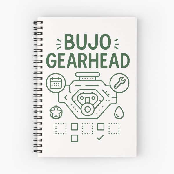 Item preview, BuJo Gearhead – Car Lover Bullet Journal Checklist  designed and sold by SidTastic .