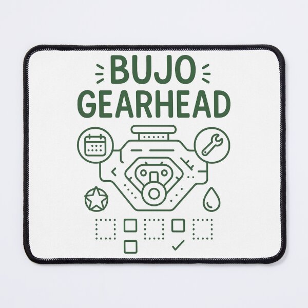 Item preview, BuJo Gearhead – Car Lover Bullet Journal Checklist designed and sold by SidTastic .