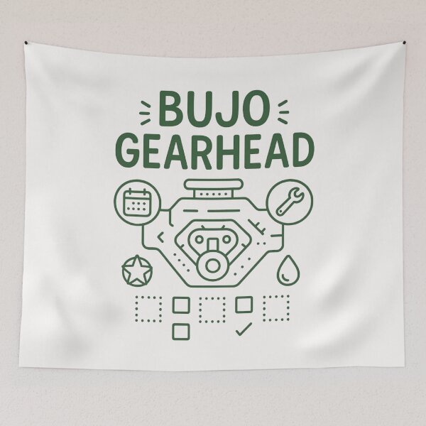 Item preview, BuJo Gearhead – Car Lover Bullet Journal Checklist  designed and sold by SidTastic .