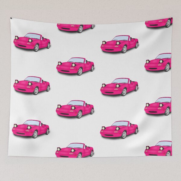 Item preview, Hot pink Mazda MK1 MX5 Miata designed and sold by Cl03xoart.