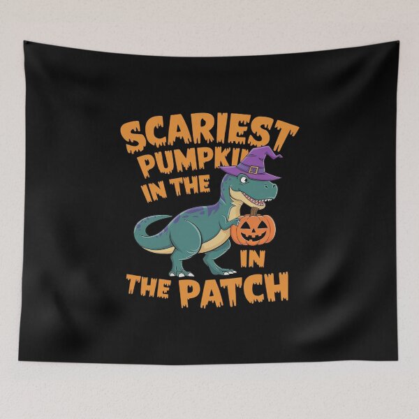 Item preview, Scariest Pumpkin In The Patch Man Boy Halloween Dinosaur  designed and sold by RsFilsingerArt.