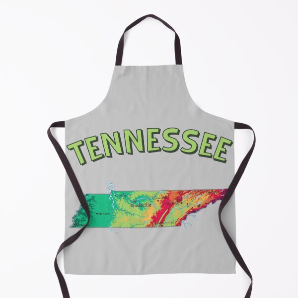 Item preview, Vibrant Tennessee Map, Nashville & Major Cities Topographic Relief designed and sold by mashmosh.