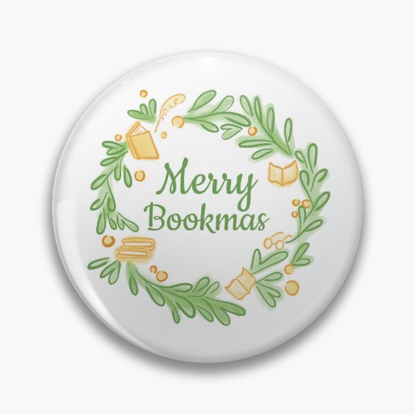 Item preview, Merry Bookmas – Cozy Christmas Wreath for Book Lovers designed and sold by Druid Soup.