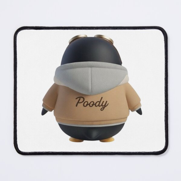 Item preview, Avi Poody – Beige (Back View) | Cute Aviator Penguin Character designed and sold by HNstory.