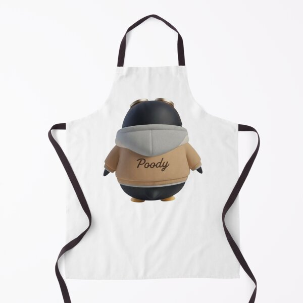 Item preview, Avi Poody – Beige (Back View) | Cute Aviator Penguin Character designed and sold by HNstory.