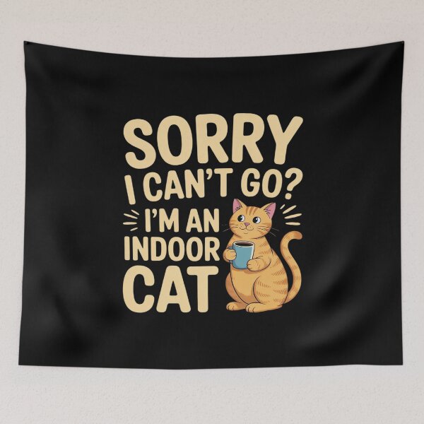 Item preview, Sorry I Can't Go I'm an Indoor Cat Indoor Kitten Lover designed and sold by Libbysharts.