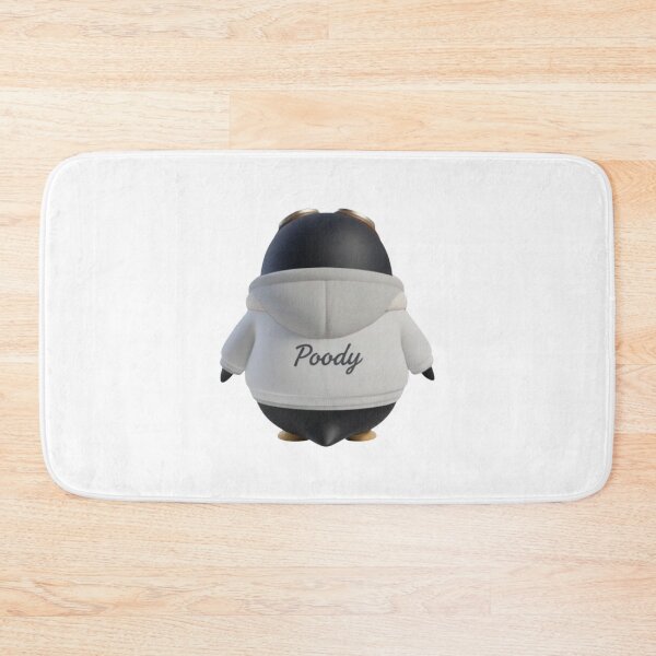 Item preview, Avi Poody – Light Gray (Back View)| Cute Aviator Penguin Character designed and sold by HNstory.