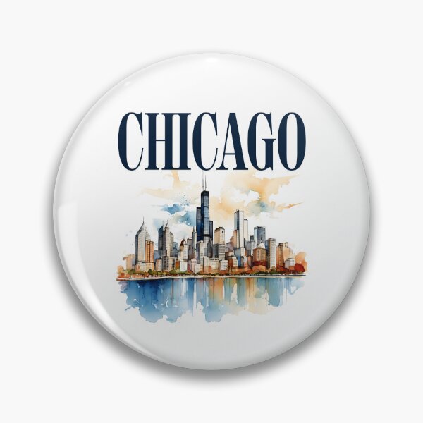 Item preview, Windy City Watercolor Skyline CHICAGO designed and sold by DesignedByMarty.