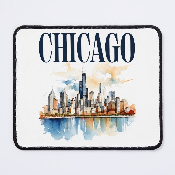 Item preview, Windy City Watercolor Skyline CHICAGO designed and sold by DesignedByMarty.
