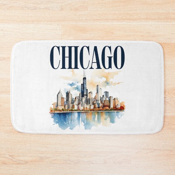 Item preview, Windy City Watercolor Skyline CHICAGO designed and sold by DesignedByMarty.