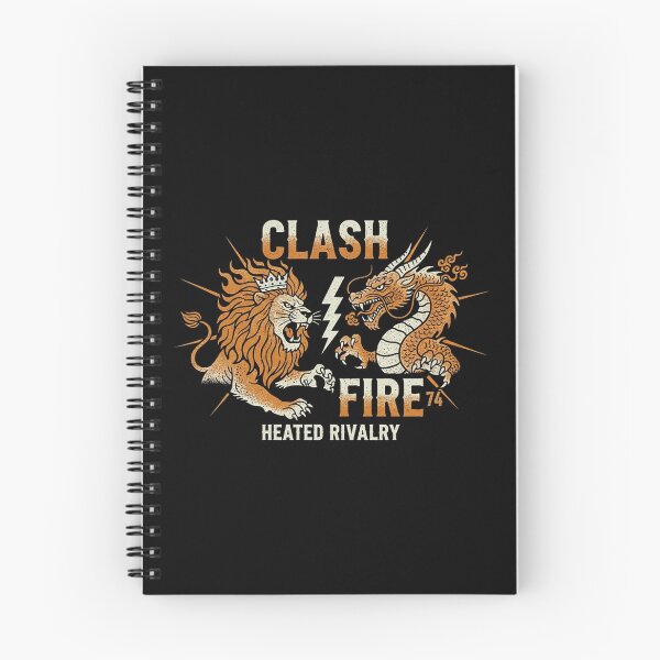 Item preview, Vintage Lion vs Dragon Clash Fire Heated Rivalry designed and sold by zzz888.