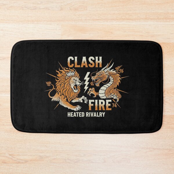 Item preview, Vintage Lion vs Dragon Clash Fire Heated Rivalry designed and sold by zzz888.