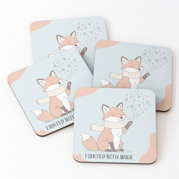 Item preview, Winter Fox Magic – Frosted Aesthetic Illustration designed and sold by Rexyy Studio .