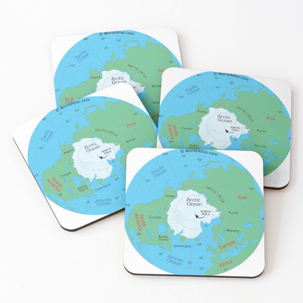 Item preview, Arctic Map – North Pole & Arctic Circle Overview designed and sold by WorldAtlas.com.