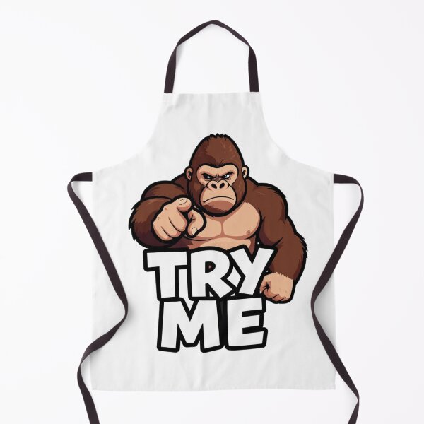 Item preview, Try Me – Bold Gorilla Statement Graphic designed and sold by Zietvane.
