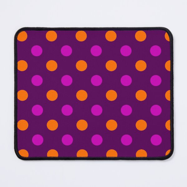 Item preview, Purple Orange Polka Dots On Purple Background Design designed and sold by PatternTitan.