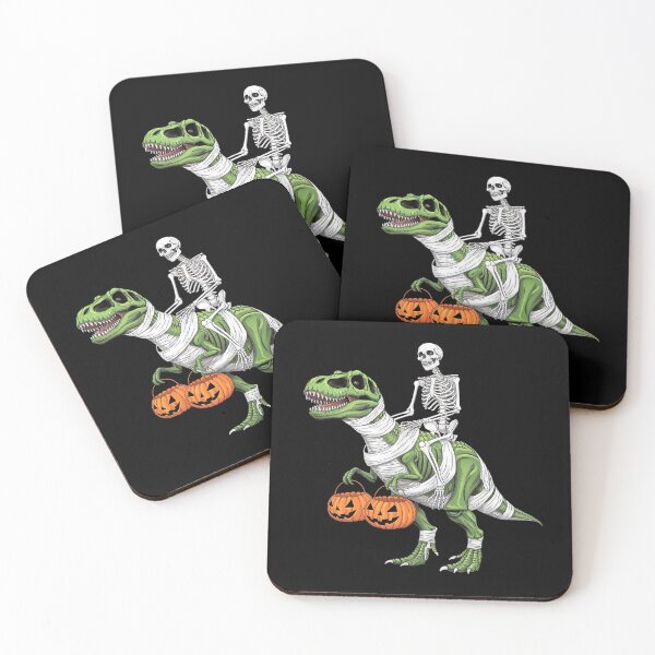 Item preview, Skeleton Riding Dinosaur Funny Kids Boys Halloween 1  designed and sold by RsFilsingerArt.