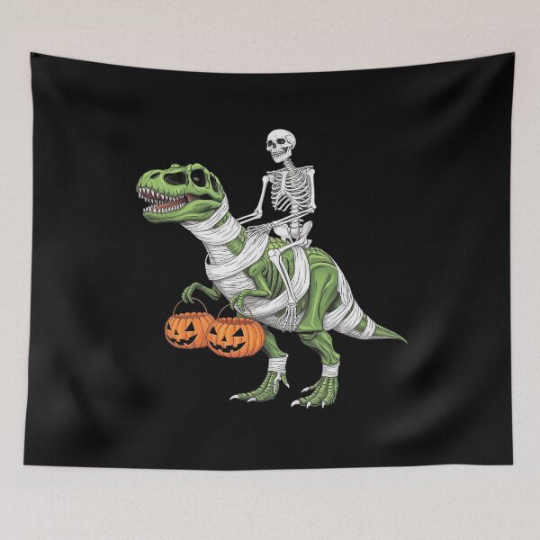 Item preview, Skeleton Riding Dinosaur Funny Kids Boys Halloween 1  designed and sold by RsFilsingerArt.