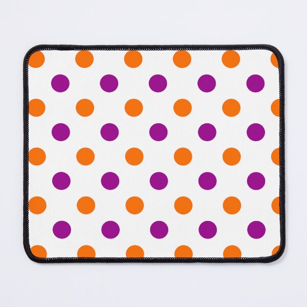 Item preview, Purple Orange Polka Dots On White Background Design designed and sold by PatternTitan.