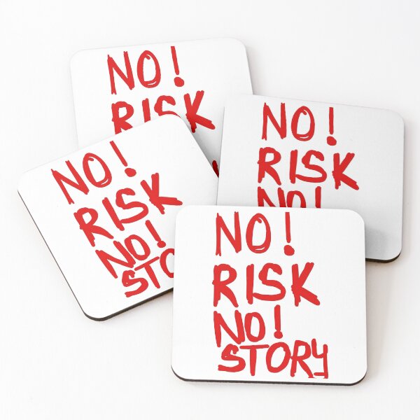 Item preview, No Risk No Story – Bold Motivational Typography Design designed and sold by Baymang.