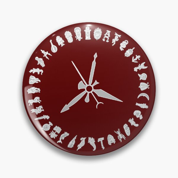 Item preview, Grey Alethiometer Symbol Dial, Golden Compass, Symbol Reader - His Dark Materials inspired fan art (inverted) designed and sold by S Hazelwood .