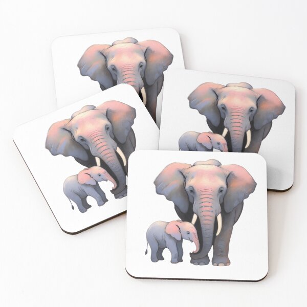 Item preview, Gentle Mother Elephant and Calf designed and sold by GrumpySableye.