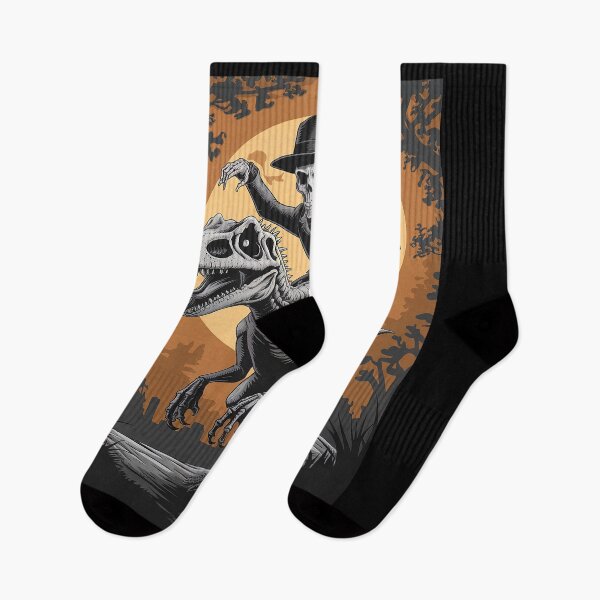 Item preview, Skeleton Riding Mummy Dinosaur Halloween 3 designed and sold by RsFilsingerArt.