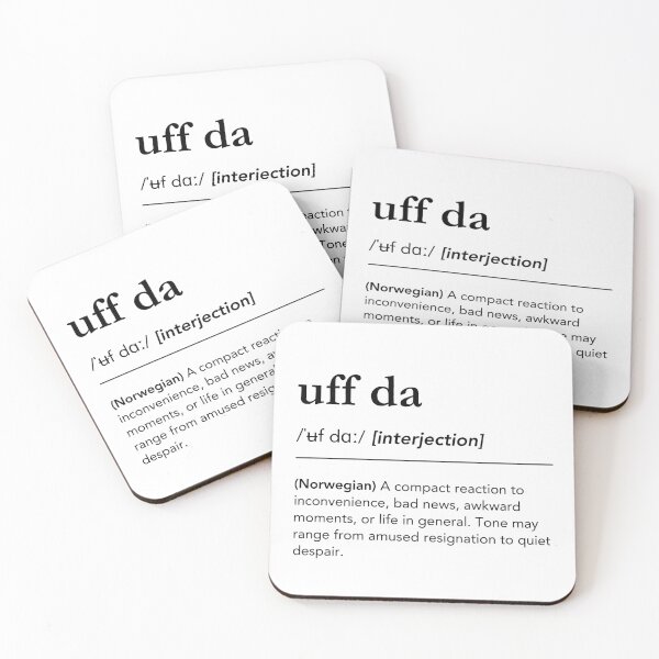 Item preview, Uff Da Definition Funny Norwegian Word designed and sold by lagunaklein.