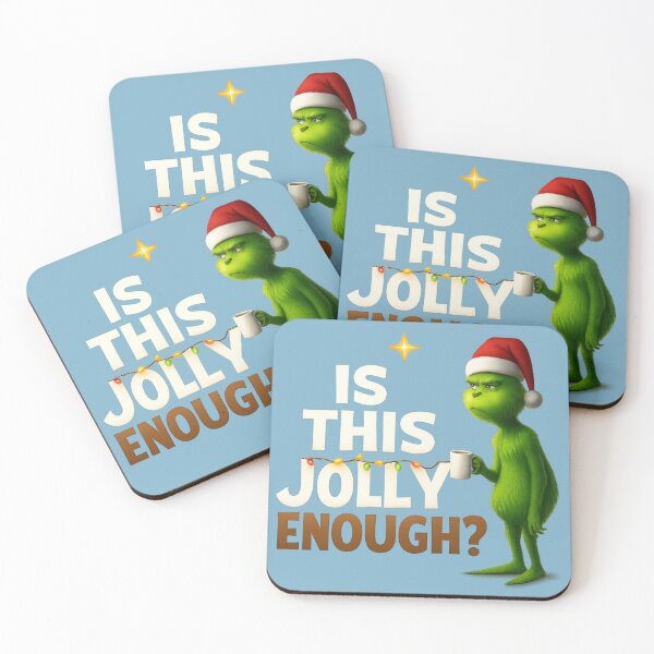 Item preview, Is This Jolly Enough Grinch Sweatshirt, Funny Christmas Holiday Sweater, Grinchmas T-Shirt Gift Idea designed and sold by Graphisphere.