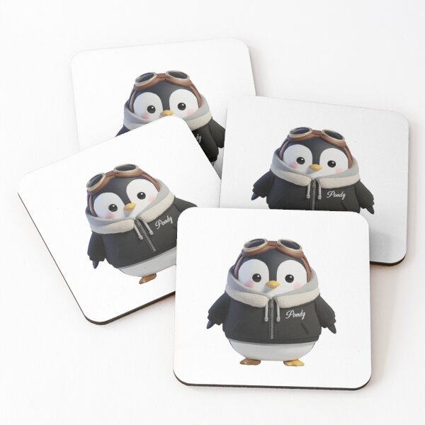 Item preview, Avi Poody – Black | Cute Aviator Penguin Character designed and sold by HNstory.