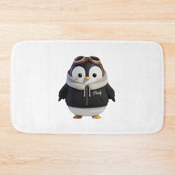 Item preview, Avi Poody – Black | Cute Aviator Penguin Character designed and sold by HNstory.
