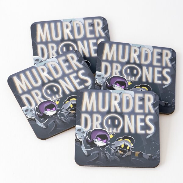 Item preview, Murder Drones Dark Sci Fi Poster Style Animated Fan Art Design designed and sold by bullnizomona.