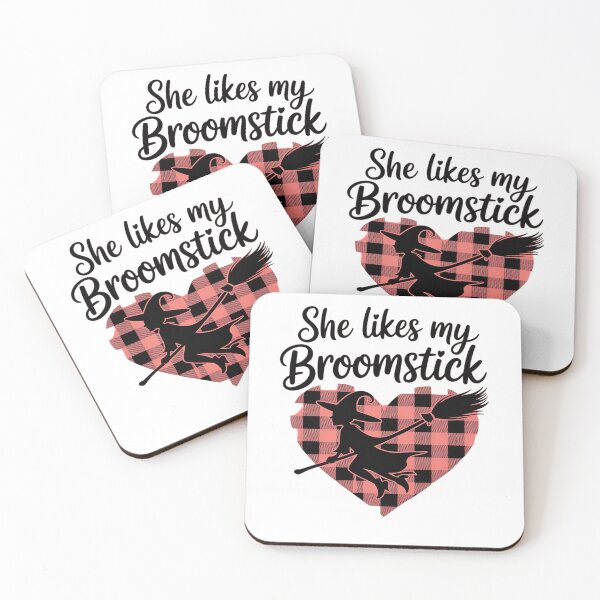 Item preview, He Likes My Pumpkins She Likes My Broomstick Matching Plaid  designed and sold by VerseFarm.