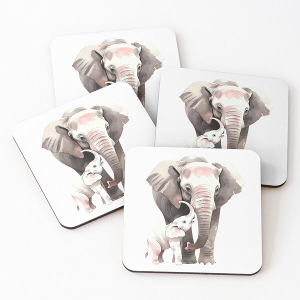 Item preview, Baby Elephant With Mama Elephant designed and sold by GrumpySableye.