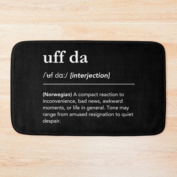 Item preview, Uff Da Funny Norwegian Word Typography Definition Design designed and sold by lagunaklein.
