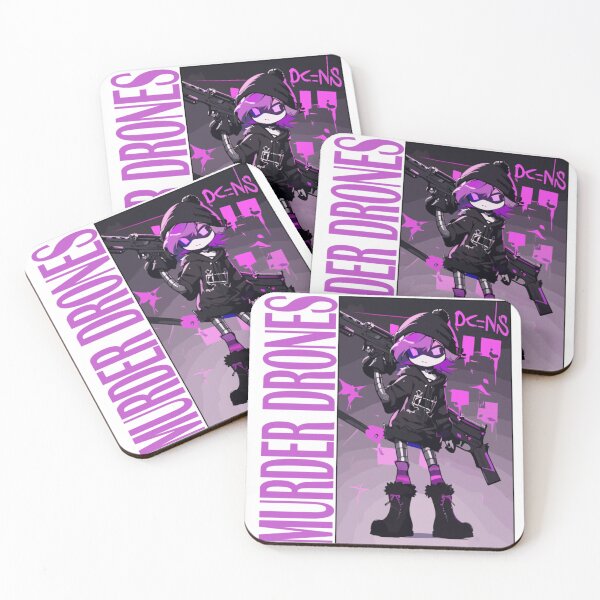 Item preview, Murder Drones Uzi Dark Cyberpunk Character Poster Fan Art Design designed and sold by bullnizomona.