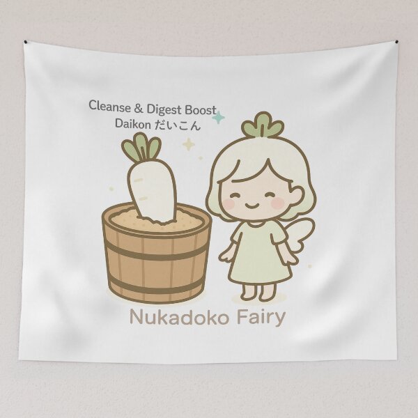 Item preview, Nukadoko Fairy – Daikon Edition | Cleanse & Digest Japanese Fermentation Art designed and sold by Yohei-Studio.
