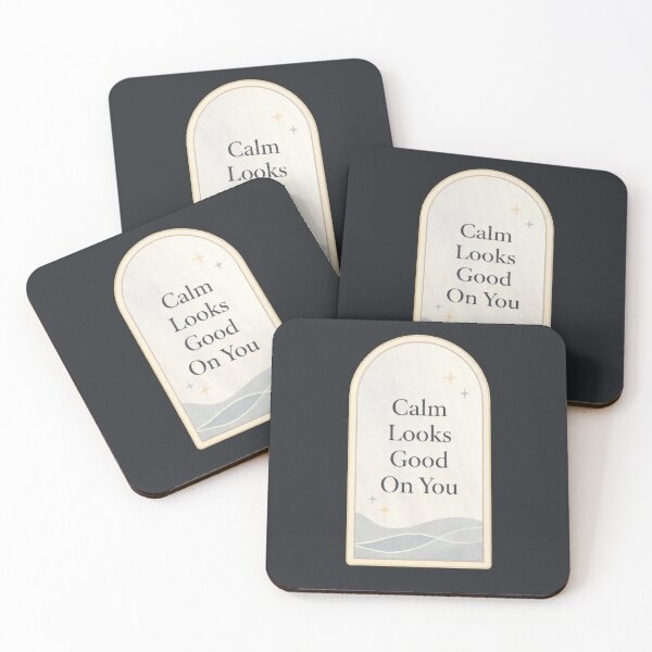Item preview, Calm Looks Good On You | Minimal Mirror Design designed and sold by Ombrya.
