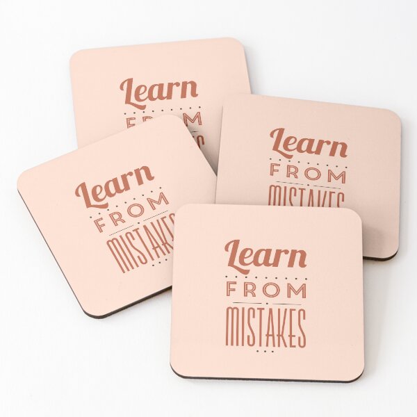 Item preview, Learn From Mistakes | Growth Mindset, Resilience & Self-Improvement Quote designed and sold by Maltachi Designs.