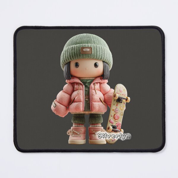 Item preview, Girl with Skateboard designed and sold by SilverlynDraws.